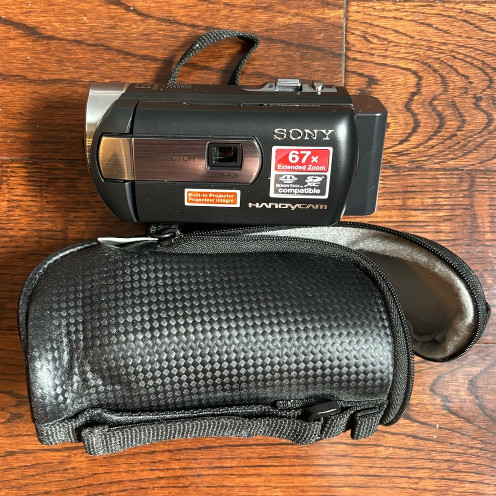 Sony Handycam with case
